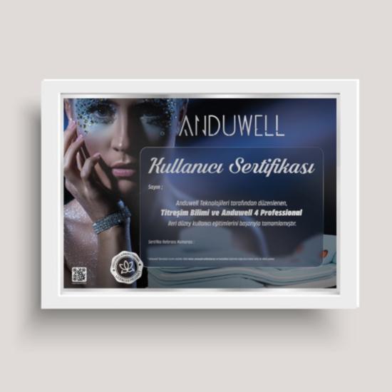 ANDUWELL 4 PROFESSIONAL KULLANICI SERTİFİKASI